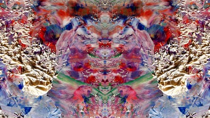 Abstract art background . Hand painting artwork on canvas .