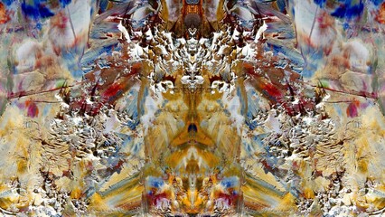 Abstract art background . Hand painting artwork on canvas .