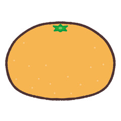 シンプルなみかんのイラスト