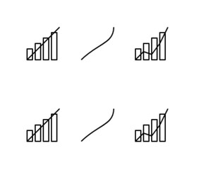 Bar Graphs with growth icons