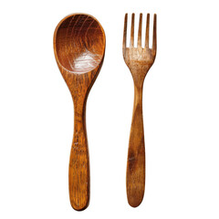 Rustic Charm Wooden Spoon and Fork Carved Kitchen Tools Fine Dining Cutlery Home Decor Sustainable