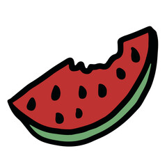 Hand drawn illustration of watermelon for fruit, breakfast, lunch, cafe, restaurant, menu, recipe, smoothie, juice drink, vegan, grocery shopping, supermarket, mart, icon, diet, beach vibe