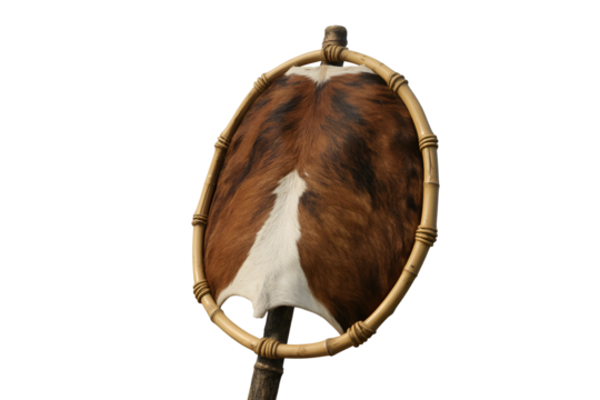 Native american dream catcher with feathers isolated on transparent background