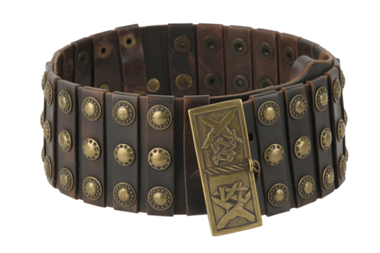 Ancient roman legionary belt cingulum isolated on transparent background