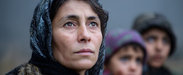 Fototapeta premium Reports show continuous civilian pain during global wars and violent clashes.