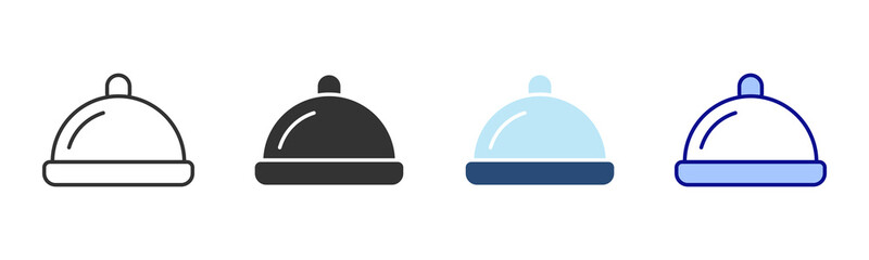 Platter Icon Set. Designed In Multi Style