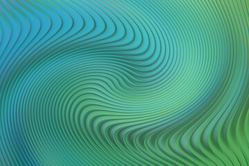 Abstract blue green swirl background with wavy lines for modern design concept