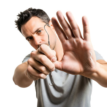 Worker holding tool, professional worker tool gesture, handyman tool action, industrial worker tool pose, repair worker tool concept &mdash; Isolated on transparent background, png