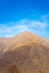 mountain landscape with blue sky