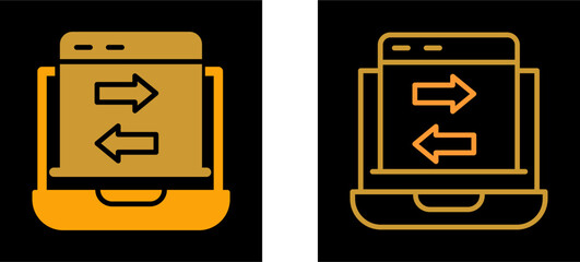 Data Transfer Vector Icon