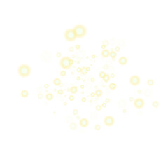 Soft Yellow Glow Bokeh Light Particles Overlay