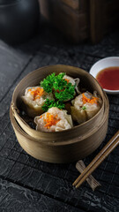 Steamed Dim Sum in Bamboo Basket 3