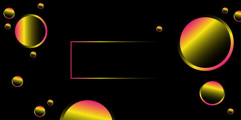 Dark Abstract 3D Spheres – Neon Red and Green Glow Background