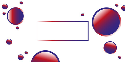 Abstract Red Spheres on White – 3D Glossy Bubble Background