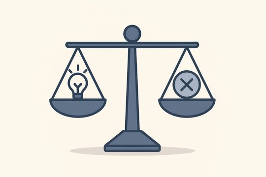Balancing Innovation and Fallibility in Decision Making Processes Through Symbolic Representation of Scales and Light Bulb as a Metaphor for Insightful Judgments