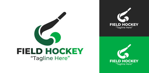 Fototapeta premium Field Hockey Logo Bold and Strong Design for Teams