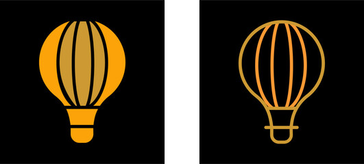 Hot Air Balloon Vector Icon