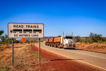 Road Train in the Kimberley Region, Western Australia