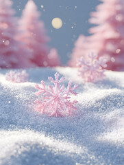 christmas background with snowflakes