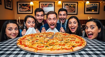 The Pizza Cult: Communal Gluttony and Facial Distortion in a Cheesy Ritual of Excess