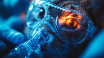 A cat is under anesthesia, cared for by dedicated veterinary staff focused on animal welfare and treatment