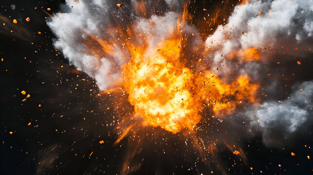 explosion of fire - Powered by Adobe