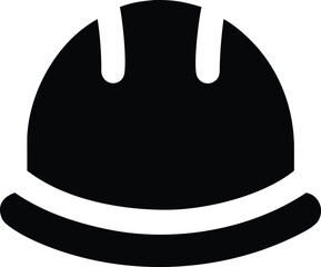 Black hard hat with a brim provides head protection on a white surface