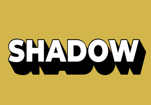 3D Long Shadow Text Effect