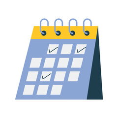 Illustration of an business calendar schedule