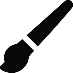 A simple black paintbrush icon indicates artistic creativity and painting ability well