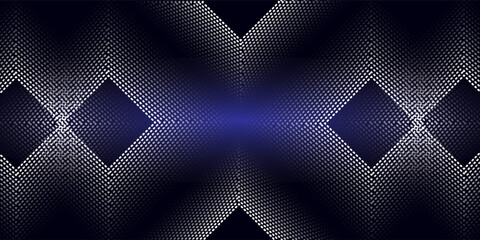 3D blue techno abstract background overlap layer on dark space with glowing dots shape decoration. Modern graphic design element dotted line style concept for banners, flyer, card, or brochure cover