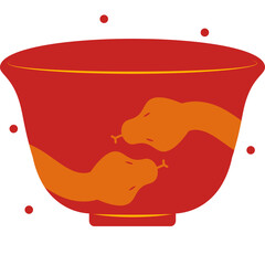 Chinese Tea Cup Illustration