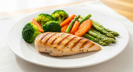 Healthy Grilled Chicken with Vegetables