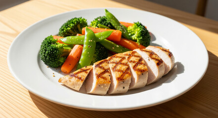 Healthy Grilled Chicken with Vegetables