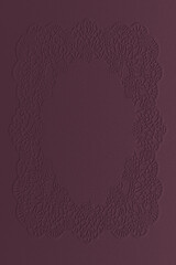 Rich plum embossed paper sheet with soft lace inspired relief. Perfect for print compositions, wedding accents, atmospheric collages, and elegant decorative layouts.