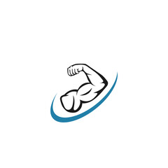 gym and fitness logo inspiration silhouettes vector