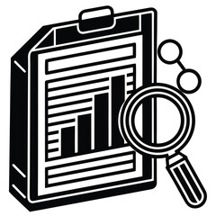 audit report vector icon