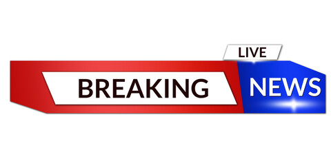 Modern Live Breaking News Headline Bar for TV Broadcast