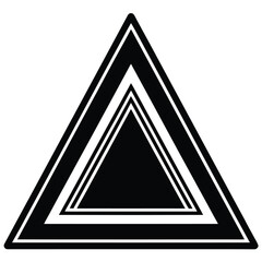 warning triangle vector icon