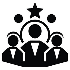 team introduction vector icon