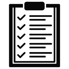 skills checklist vector icon
