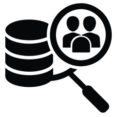 search candidate database vector icon