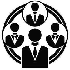 recruitment outsourcing vector icon