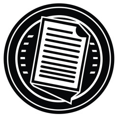 policy document vector icon