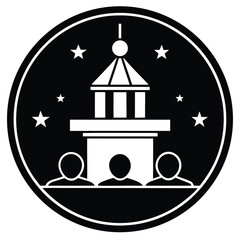 orientation session vector icon