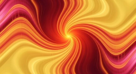 Vibrant swirling abstract background with fiery red and bright yellow colors creating a vortex effect