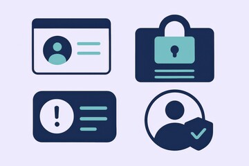 Visual representations of user identity detection featuring secure credentialing systems, authentication techniques, and privacy safeguards for digital identity management solutions