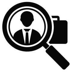 job search vector icon