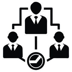 hiring workflow vector icon