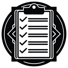 compliance checklist vector icon